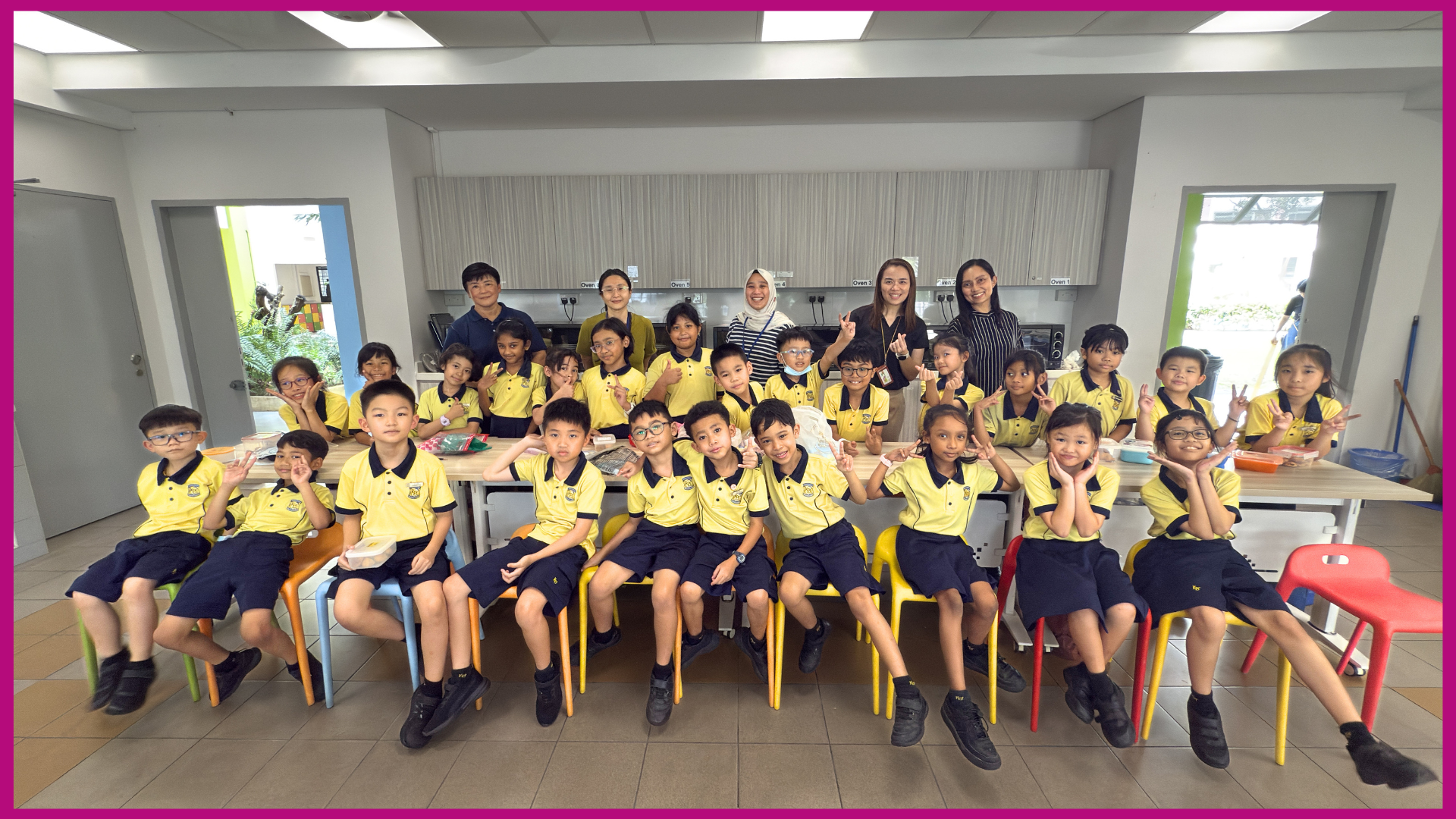 group photo after baking session completed